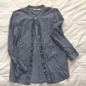 Old Navy, Large, checked Blue woman’s blouse